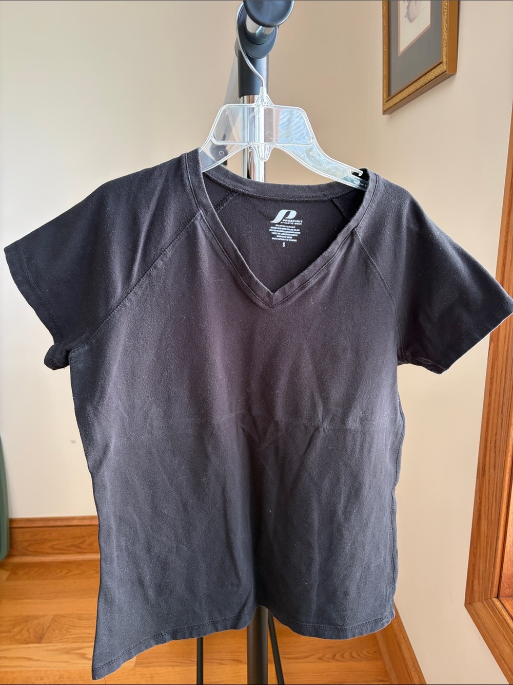 Prospirit Black Athletic Tee with White Logo